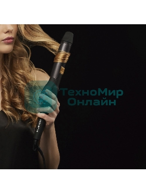 Щипцы для завивки волос Polaris PHS 3410TAi Argan Therapy PRO черный, 34 мм, 220 °C, 6 режимов