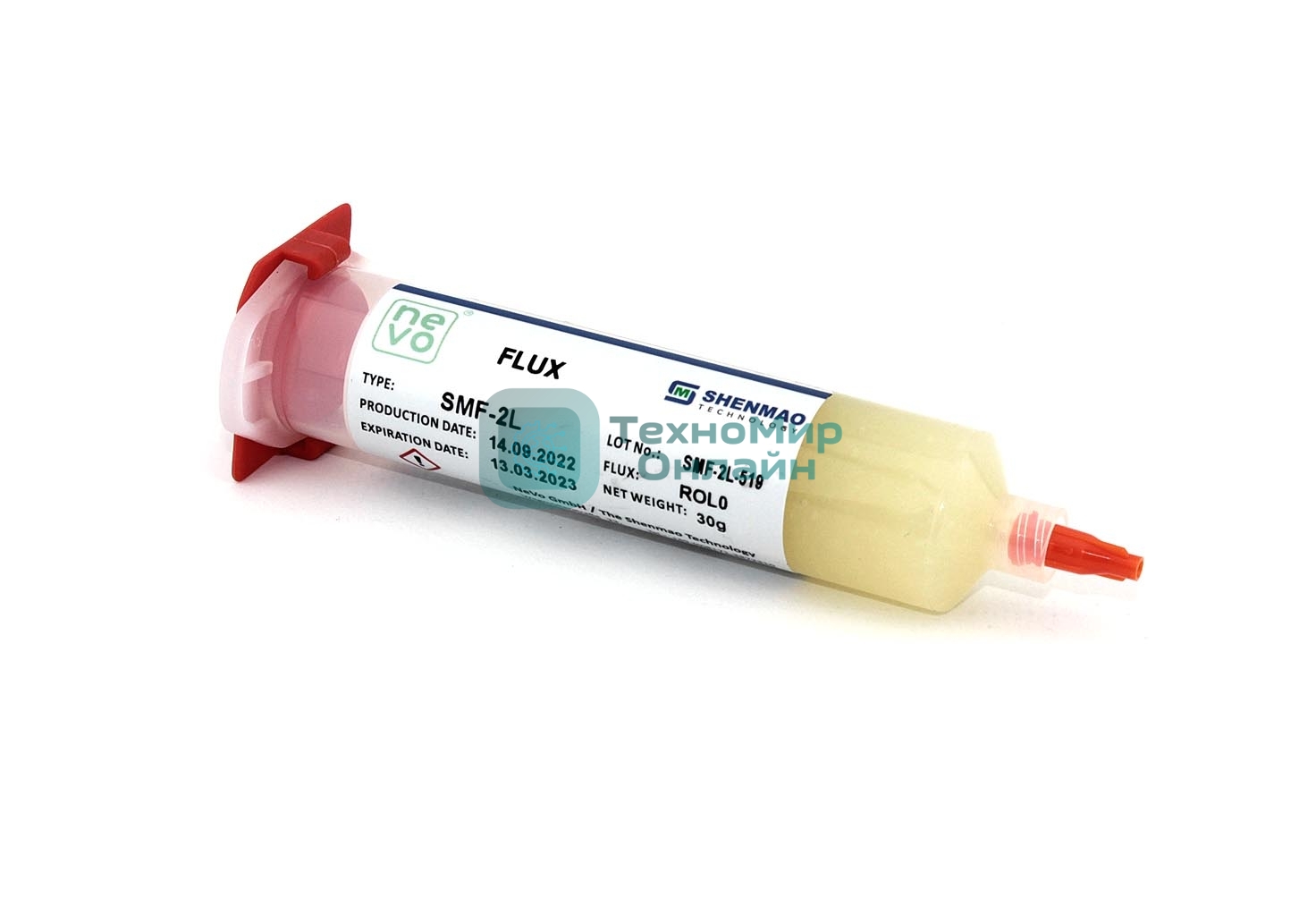 Флюс-гель SMF-2L безотмывочный, 30 мл.