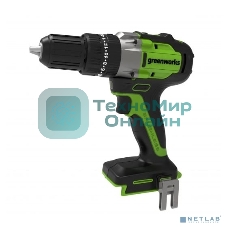 Дрель-шуруповерт GREENWORKS GD24DD60, 24 В, 0 Ач, 60 Нм, бесщеточный, ударный