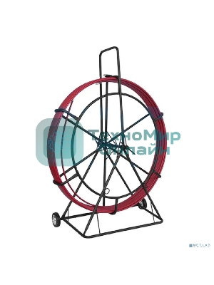 Протяжка кабельная Rexant (УЗК в тележке), стеклопруток d=11,0 мм, 100 м красная