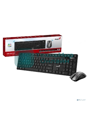 Комплект клавиатура+мышь Genius KM-8216S беспроводной, Bluetooth, 1000 DPI, чёрный