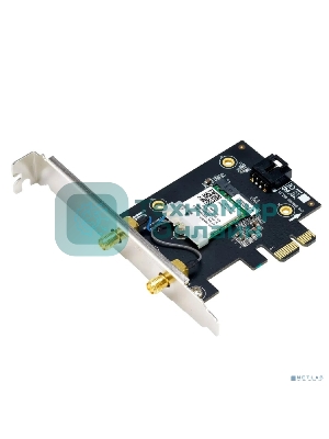 Сетевой адаптер Wi-Fi + Bluetooth Asus PCE-BE6500 BE6500 PCI Express 2ант.