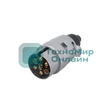 Вилка прицепа Rexant 12В, 7 контактов, металл