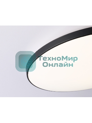 Потолочный светодиодный светильник Ambrella light FZ1226 BK черный IP44 24W 4200K D372*55 (Без ПДУ)