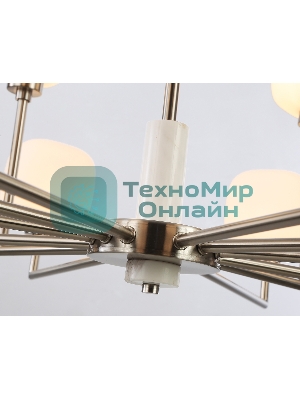 Люстра Ambrella light LH53005/12 SN/FR сатин никель/белый матовый G9*12 max 40W D910*680