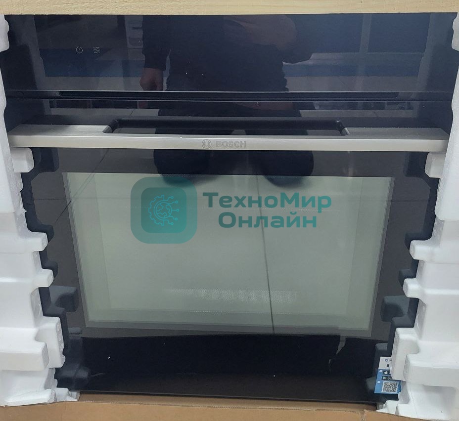 (Поврежденный товар) Духовой шкаф с функцией СВЧ Bosch Serie 8 HMG776NB1 черный [См.описание!]