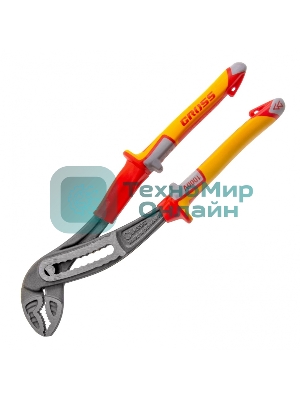 Клещи переставные Gross диэлектрические рукоятки до 1000 В, 240 мм