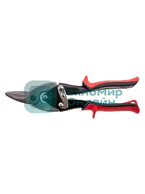 Ножницы по металлу Matrix, 250 мм, левые, обрезиненные рукоятки