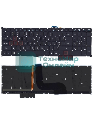 Клавиатура для ноутбука Acer Predator 15 G9-591 черная с подсветкой