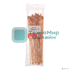 Стяжка кабельная Rexant нейлоновая 200x3,6 мм, коричнево-золотая (RAL8001) (100 шт/уп)