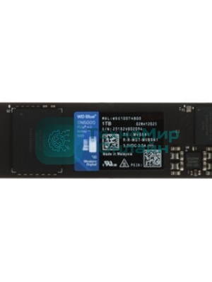 Накопитель SSD Western Digital WD Blue SN5000, 1Tb, PCIe 4.0 x4, M.2 2280, NVMe, R/W 5150/4900