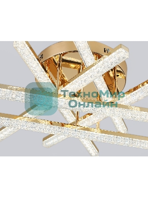 Потолочный светодиодный светильник FA8899 GD золото 75W 3000K-6400K 740*710*170 (ПДУ РАДИО 2.4G)