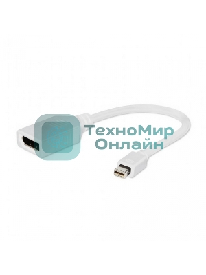 Переходник Gembird Переходник miniDisplayPort - DisplayPort, 20M/20F, 16см, белый