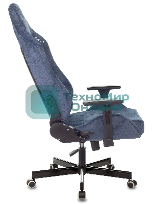 Кресло Knight N1 Fabric синий, ткань, 120 кг, механизм качания