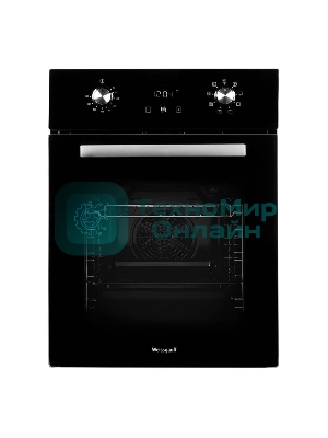 Духовой шкаф электрический Weissgauff EOY 451 PDB черный, встраиваемый