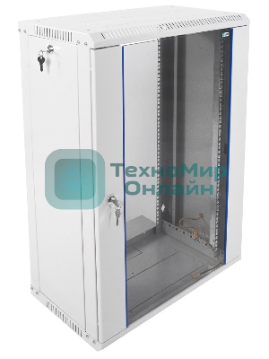 Шкаф телеком. настенный разборный 18U (600х350) дверь металл (ШРН-Э-18.350) (1 коробка)