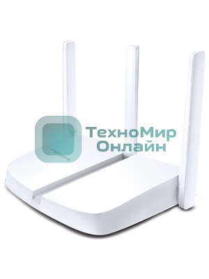 Маршрутизатор Mercusys MW305R Wi-Fi роутер 300 Мбит/с 2,4 ГГц, 1 порт WAN 10/100 Мбит/с + 4 порта LAN 10/100 Мбит/с, 2 фиксированные антенны