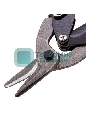 Ножницы по металлу Matrix, 250 мм, левые, обрезиненные рукоятки