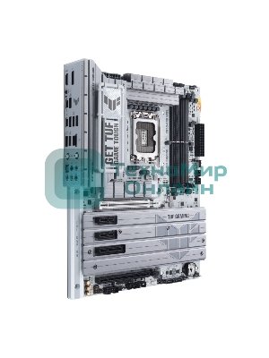 Материнская плата ASUS TUF GAMING Z890-PRO WIFI, LGA 1851, Intel Z890, 4xDDR5, 4xSATA, 4xM.2, 1xPCIe 5.0 x16, 1xPCIe 4.0 x4, 2xPCIe x1, 1xHDMI, 1xDP, 2xUSB-C Thunderbolt 4, 6xUSB-A 10Gbps, 1x 2.5Gb LAN, 5x3.5 мм, 7.1, ATX