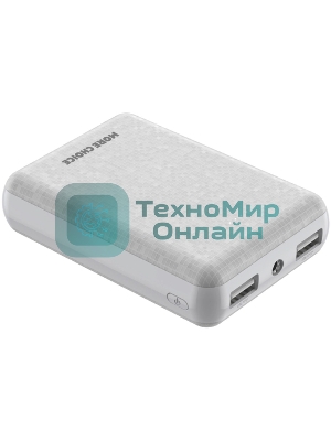 Портативный аккумулятор More choice (4610196408694) PB11-10 White 10000mAh 2USB