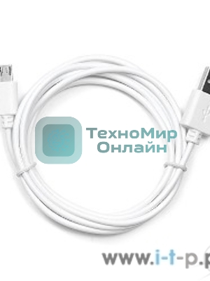 Кабель USB2.0 Pro Cablexpert CC-mUSB2-AMBM-6W, AM/microBM 5P, 1.8м, экран, белый, пакет