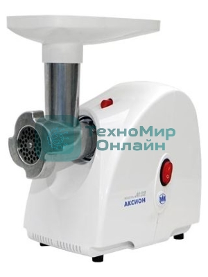 Мясорубка электрическая Аксион М32.03 белый, 1500 Вт, 1.7 кг/мин, защита от перегрузки, насадки - 5