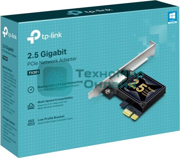 Сетевой адаптер TP-Link TX201 PCIe 2,5 Гбит/с