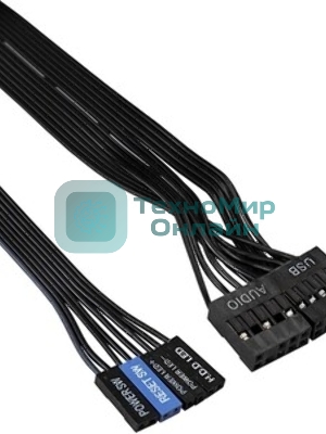 Компьютерный корпус Minitower ExeGate EX286424RUS BA-309-350W-8 (mATX, БП AA350 с вент. 8см, 2хUSB, HD аудио, черный)