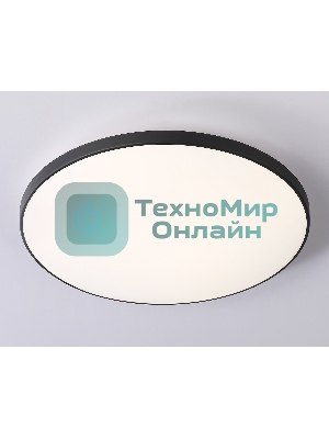 Потолочный светодиодный светильник Ambrella light FZ1226 BK черный IP44 24W 4200K D372*55 (Без ПДУ)