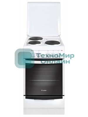 Плита электрическая Gefest 5140 белый, конфорок 3 электрических, духовка 55 л, 50 см x 85 см x 58.5 см