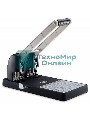 Дырокол Kw-Trio Heavy Duty 952, до 150 листов, металл/пластик черный, отверстий: 2, с линейкой