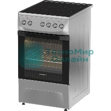 Плита электрическая Darina 1D5 EC 241 614 X нержавеющая сталь/черный, конфорок 4 шт, духовка 50 л, 50 см x 85 см x 60 см