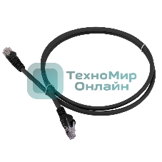 Патч-корд LANMASTER LSZH UTP cat.6, 5.0 м, черный