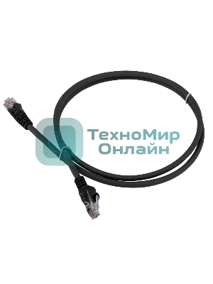 Патч-корд LANMASTER LSZH UTP cat.6, 5.0 м, черный