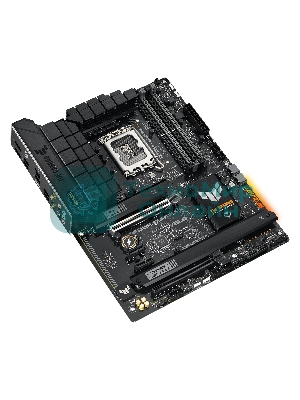 Материнская плата ASUS TUF GAMING B760-PLUS WIFI, LGA 1700, Intel B760, 4xDDR5, 4xSATA, 3xM.2, 1xPCI-E 5.0 x16, 1xPCI-E 3.0 x4, 1xUSB-A 3.2 Gen 2, 3xUSB-A 3.2 Gen 1, 1xUSB-C 3.2 Gen 2x2, 1x2.5Gb LAN, 5x3.5 мм, 7.1, Wi-Fi 6, Bluetooth 5.2, Standard-ATX