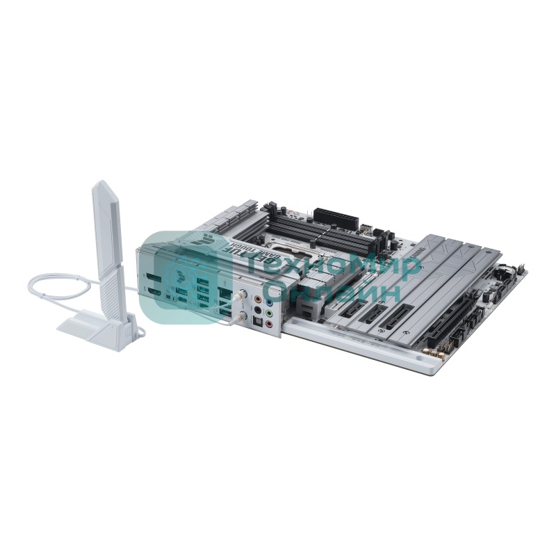 Материнская плата ASUS TUF GAMING Z890-PRO WIFI, LGA 1851, Intel Z890, 4xDDR5, 4xSATA, 4xM.2, 1xPCIe 5.0 x16, 1xPCIe 4.0 x4, 2xPCIe x1, 1xHDMI, 1xDP, 2xUSB-C Thunderbolt 4, 6xUSB-A 10Gbps, 1x 2.5Gb LAN, 5x3.5 мм, 7.1, ATX
