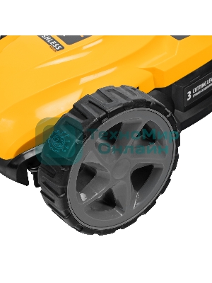 Портативная аккумуляторная газонокосилка Denzel CLM-22, Li-ion, 20В, 220 мм