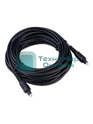 Кабель оптический Cablexpert CC-OPT-10M-N, Toslink 2xODT M/M, 10м, черный, пакет