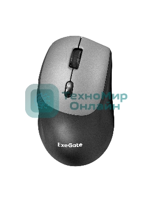 Мышь беспроводная ExeGate Professional Standard BT-070 черный, 1600 dpi, радиоканал, Bluetooth, USB, кнопки - 6