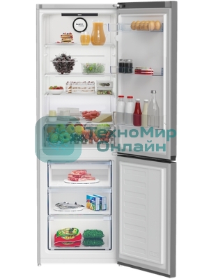 Холодильник Beko B3RCNK362HG серый двухкамерный 220/100л морозилка снизу, No Frost