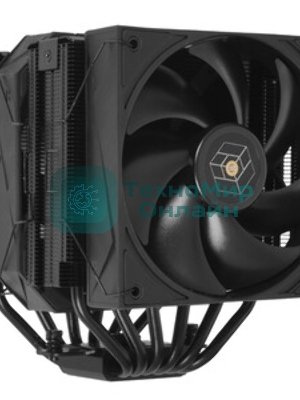 Кулер для процессора Thermalright Royal Pretor 130 (4-pin PWM, 158мм, Ni/Cu, 6x6мм, 1x120+1x130мм, 80.45CFM/81.88CFM, 29.4dBA/28.3dBA, 2150PM/1750RPM, S: 1200, 1700, 1851, 2011, 2066, 115X, AM4, AM5, silver, black)