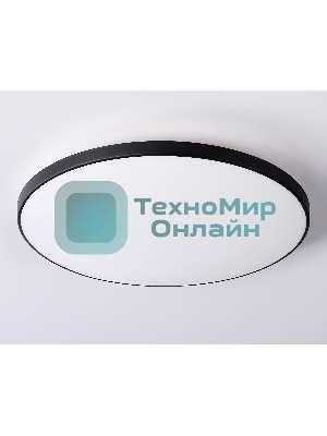 Потолочный светодиодный светильник Ambrella light FZ1226 BK черный IP44 24W 4200K D372*55 (Без ПДУ)