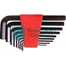 Набор ключей Matrix имбусовых hex 2.0–12мм crv 9 шт, удлиненные