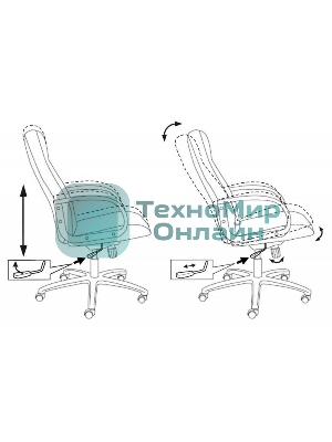Кресло Бюрократ T-898AXSN/Black Стул (черная ткань)