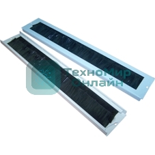 Щеточный кабельный ввод для настенных шкафов LANMASTER, серый