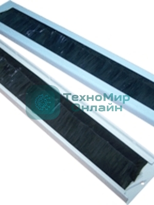 Щеточный кабельный ввод для настенных шкафов LANMASTER, серый