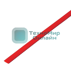Термоусадочная трубка PROconnect 12/6,0 мм, красная, упаковка 50 шт. по 1 м