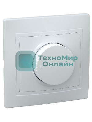 Светорегулятор поворот. СП КВАРТА IP20 ВСР10-1-0-КБ бел. IEK EDK10-K01-03-DM