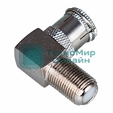 Переход гнездо F-гнездо TV угловой Rexant