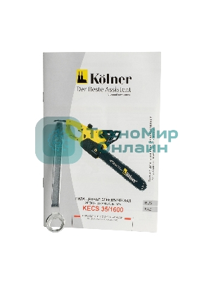 Пила цепная электрическая KOLNER KECS 35/1600 1600Вт, длина шины 14